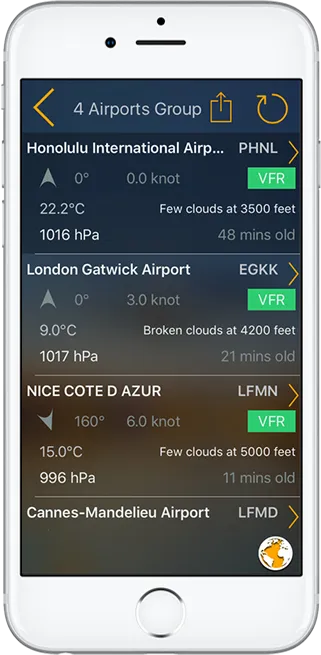 Aviation Weather Route Planner – METAR, NOTAM screenshot 1