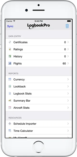 Logbook Pro Flight Log screenshot 1