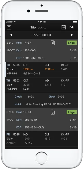 APDL – Airline Pilot Logbook screenshot 1