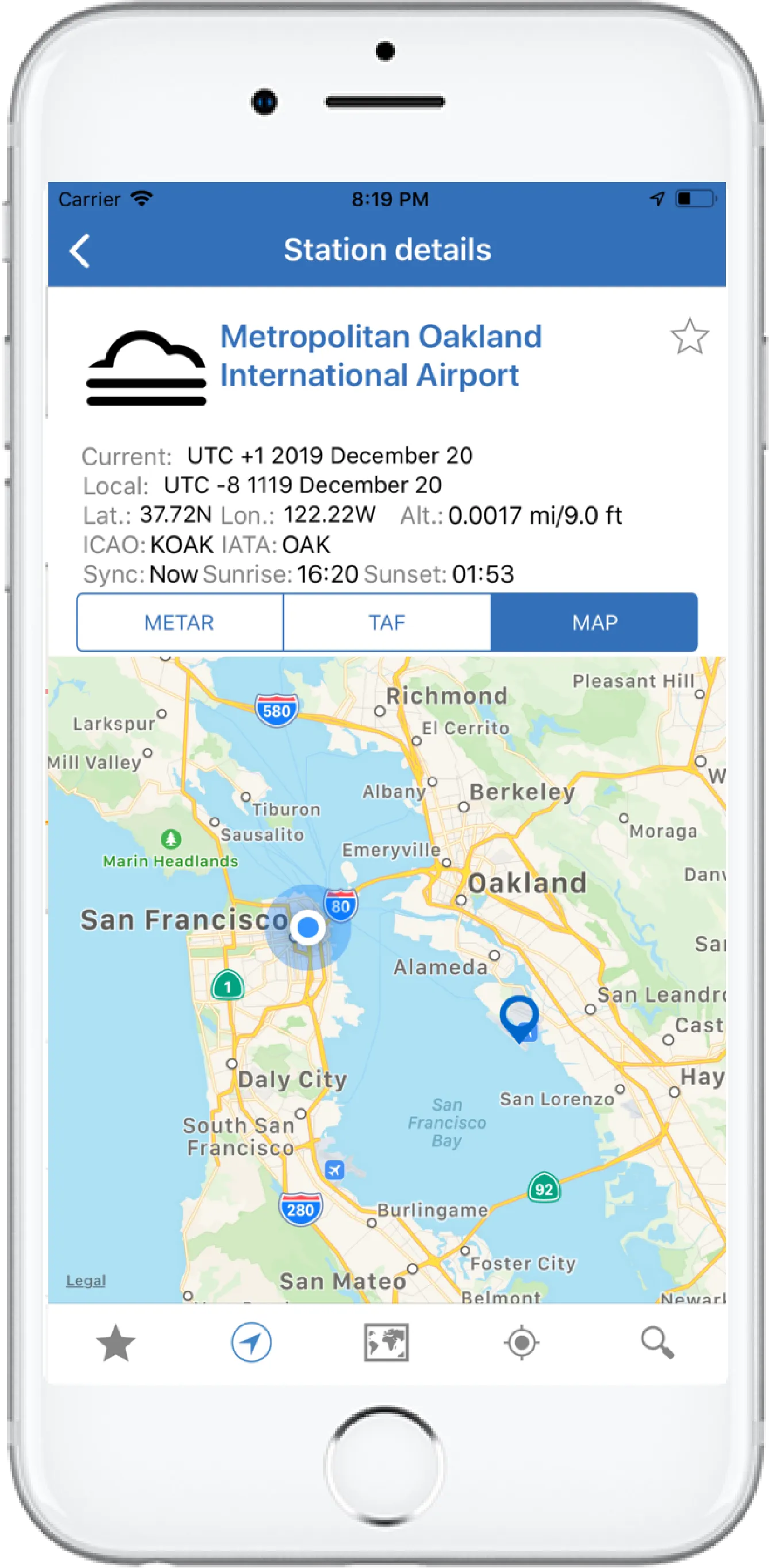 NOAA Aviation Live Sky Weather screenshot 1